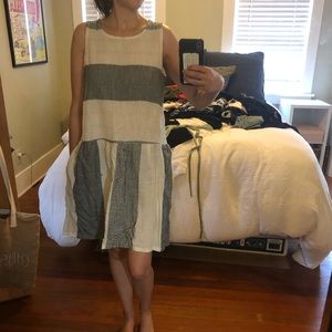 Ace&Jig Cream, Black, & Gold Dress size S